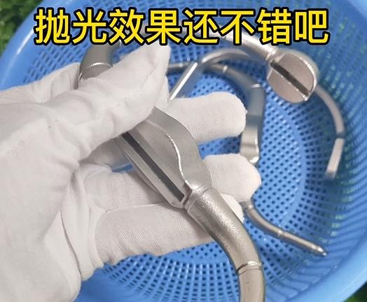 不銹鋼武術用具刀把拋光清洗效果